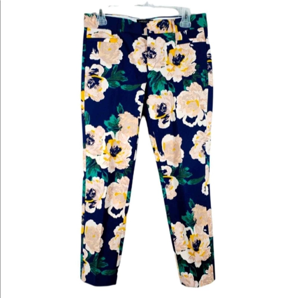 Banana Republic Sloan Fit Cropped Floral Pants